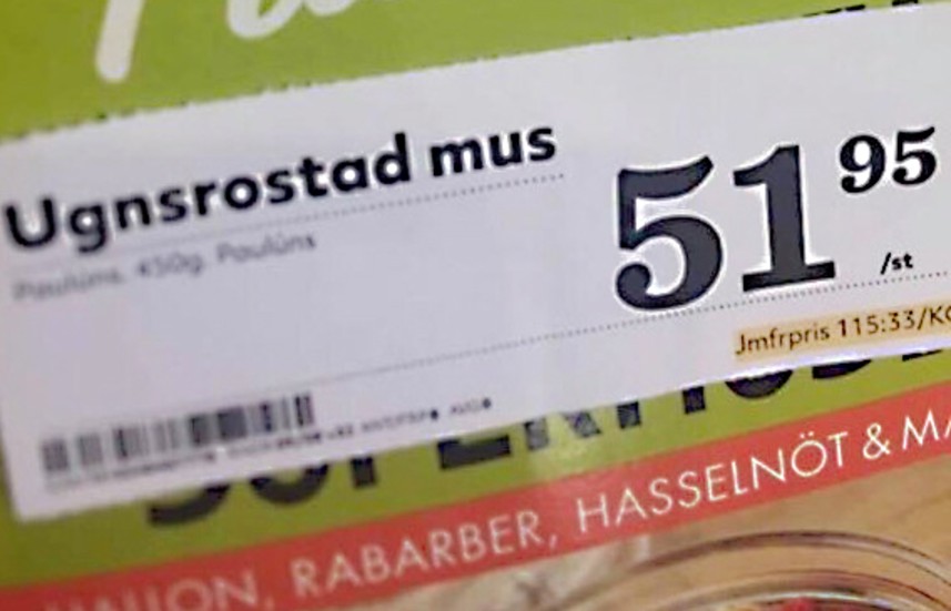 Nej då, Östenssons har inte infört en ny varuprodukt på marknaden.
