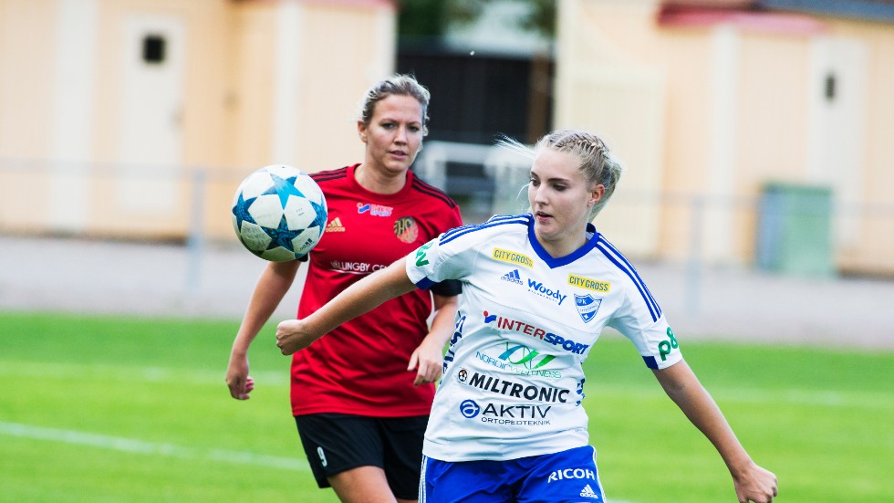 Maja Björklund i IFK-tröjan säsongen 2018.