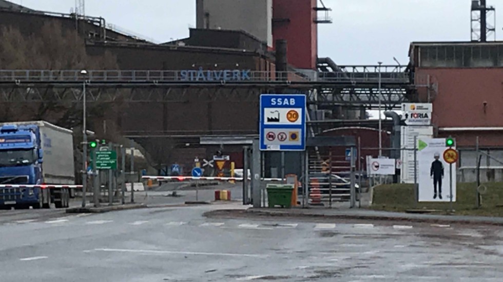 SSAB:s stålverk i Oxelösund. 