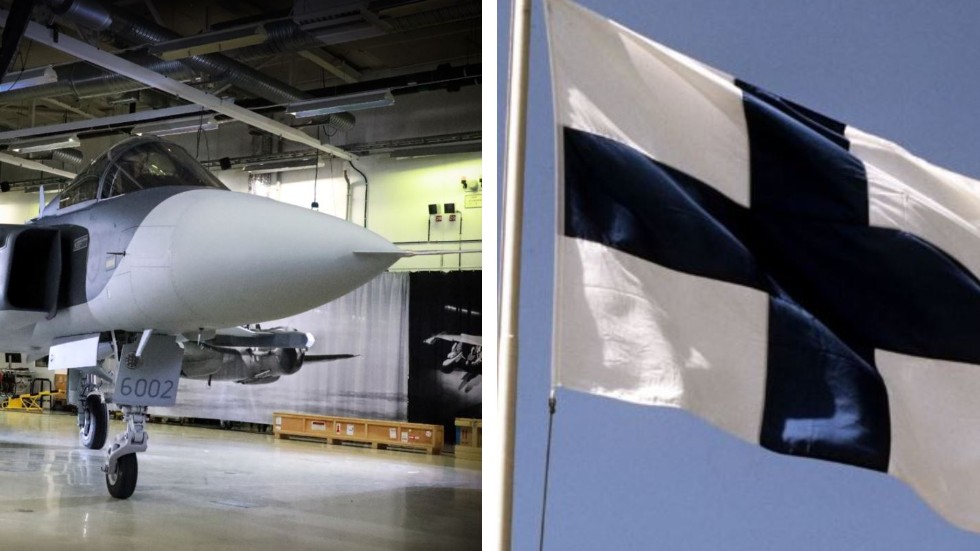 Saab hoppas få sälja 64 Gripen-plan till Finland. 