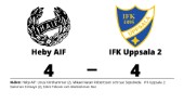 Heby AIF fixade kryss hemma mot IFK Uppsala 2