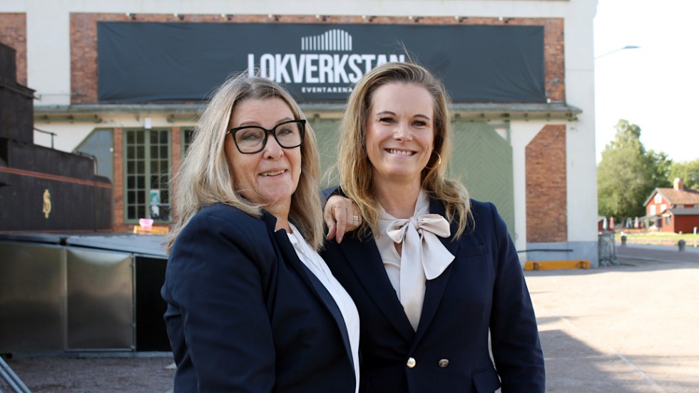 Annelie Niklasson och Tess Madeling, projektledare för nya Jobb- och kompetensmässan i Motala, hoppas att mässan ska skapa broar mellan företag i kommunen och arbetssökande. 