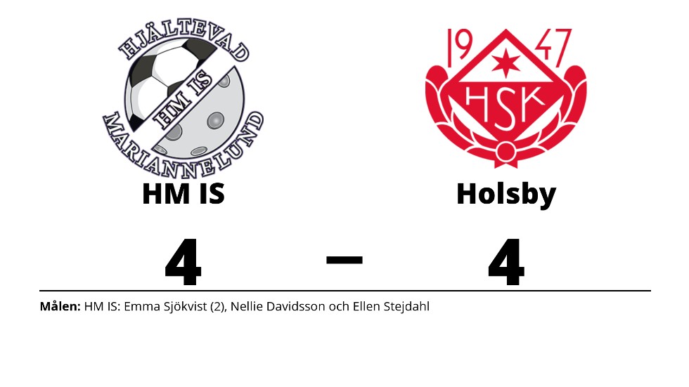 HM IS (9-m) spelade lika mot Holsby SK B