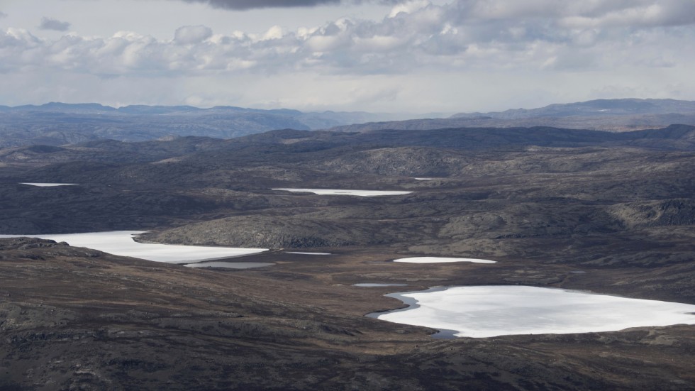Små områden på Grönland är isfria hela året, som det här området nära Kangerlussuaq på den sydvästra delen av ön. Men för 416|000 år sedan såg större delen av Grönland ut så här. Arkivbild.
