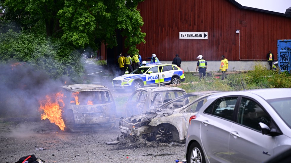 Tumultet utbröt på en eritreansk festival på Järvafältet i Stockholm på torsdagen och bilar sattes i brand.