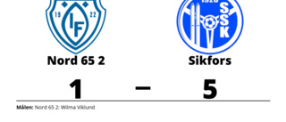 Klar seger för Sikfors mot Nord 65 2 på Björklunda
