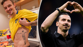 Andreas har följt Zlatan i över 20 år – har idolen tatuerad