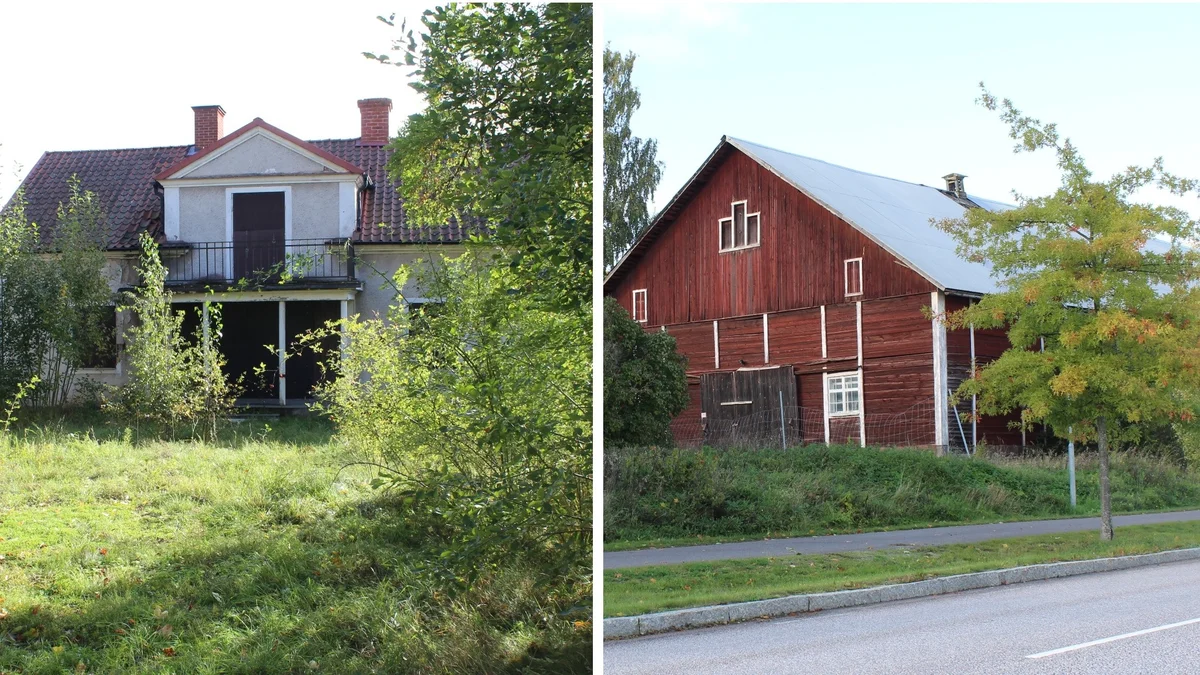 Här står de förfallna husen – mitt i växande området i Linköping