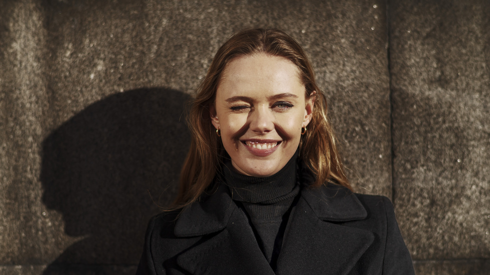 Frida Gustavsson spelar Frejdis Eriksdotter, en av huvudrollerna i "Vikings: Valhalla" på Netflix. Arkivbild.