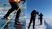 Isen i Bredsand plogades först i veckan – trots lång köldperiod
