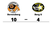 Borensberg vann klart hemma mot Berg U