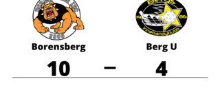 Borensberg vann klart hemma mot Berg U