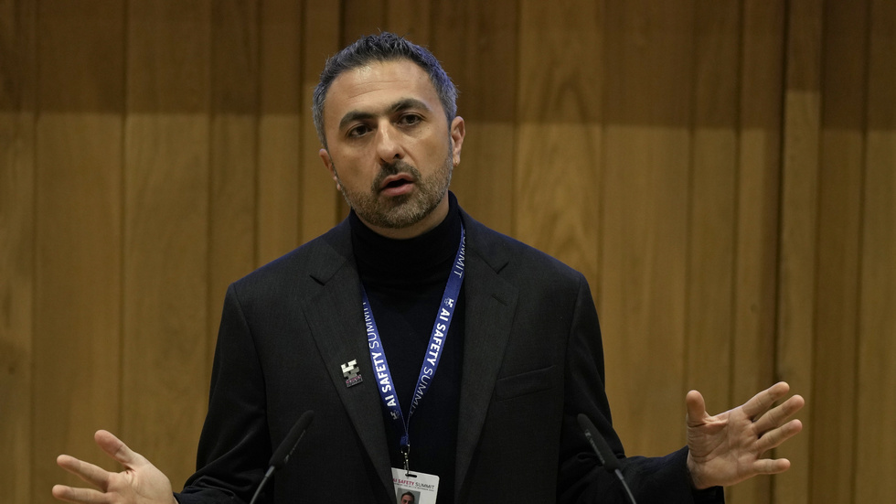 Mustafa Suleyman, medgrundare och vd för Inflection AI. Arkivbild.