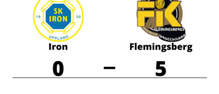 Iron utklassat av Flemingsberg hemma - med 0-5