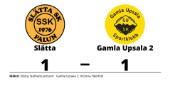 En poäng för Gamla Upsala 2 borta mot Slätta