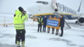 Stort intresse vid Ryanairs premiär – nu har Skellefteå tre inrikesbolag för första gången • Se när första planet landar