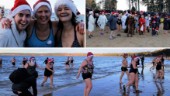 BILDEXTRA • Iskalla tomtar tog ett juldopp i Varamon: "Det är värsta kicken"