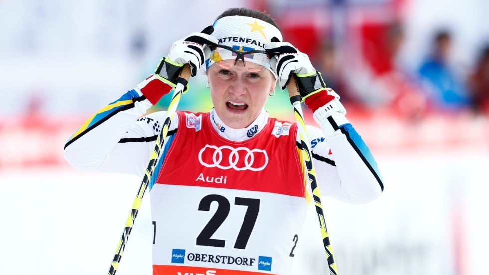 Helene Söderlund var tidigare landslagsåkare i skidor. Här under Tour de ski 2015. Arkivbild.