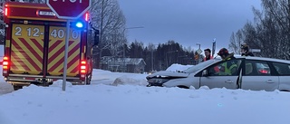 Trafikolycka på Östra leden: ”Var i ganska låg hastighet”