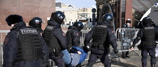 Hundratals gripna vid små protester i Ryssland