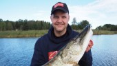 Meterlång gädda drogs upp