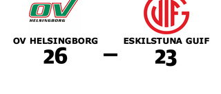 Eskilstuna Guif föll mot OV Helsingborg på bortaplan