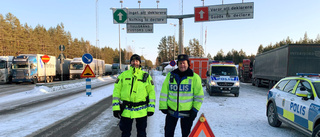 Nyköpingspoliser håller ställningen vid norska gränsen