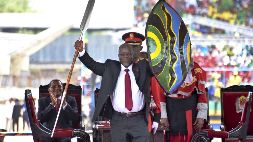 Tanzanias president John Magufuli har lett landet sedan 2015 och vill bli återvald den 28 oktober. Arkivbild.