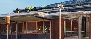 Brand på universitetsbibliotekets tak 