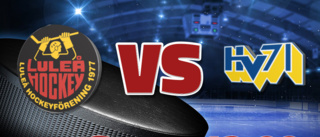 Så var Luleå Hockey/MSSK–HV71 – minut för minut