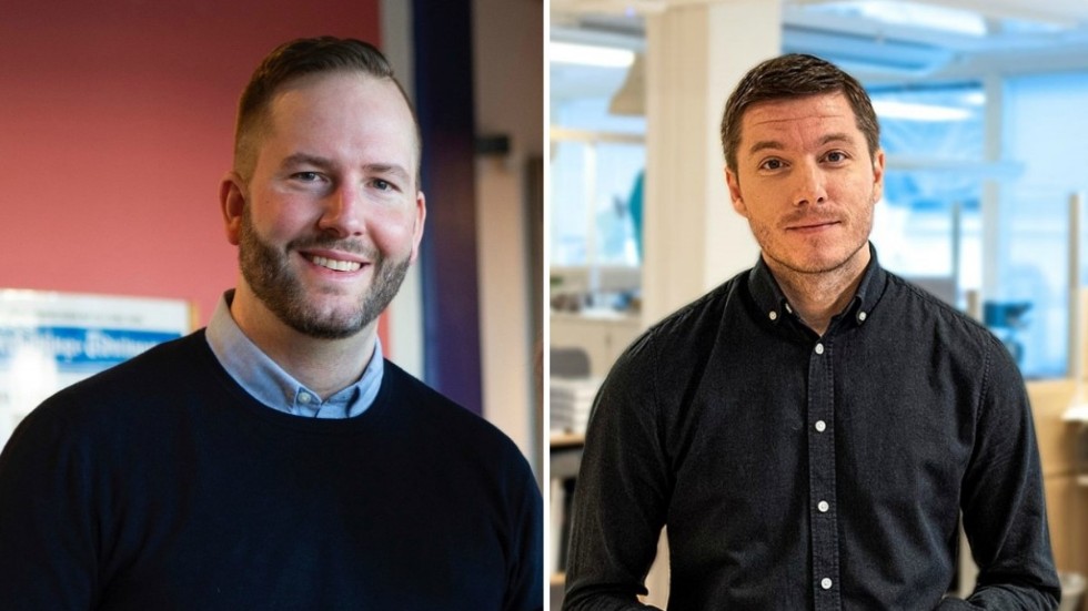 Nils Olauson och Christoffer Nielsen är nöjda med omorganisationen, som bland annat innebär nyanställningar på redaktionen i Vimmerby. Nielsen kommer fortsatt vara chefredaktör och ansvarig utgivare för Vimmerby Tidning/Kinda-Posten, tills en ersättare är på plats.