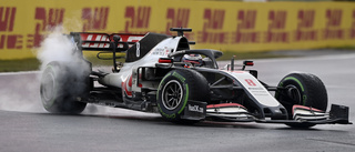 Hamilton vann i Bahrain efter våldsam krasch