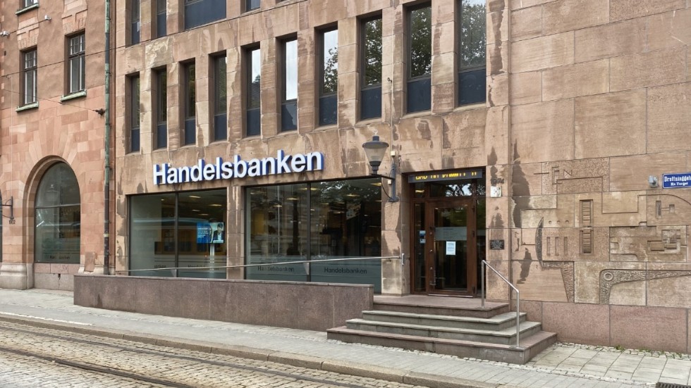 Handelsbankens kontor på Drottninggatan i Norrköping.