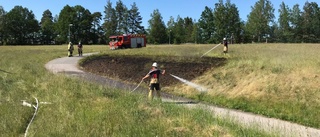 Gräsbrand i Vimmerby släckt av räddningstjänst