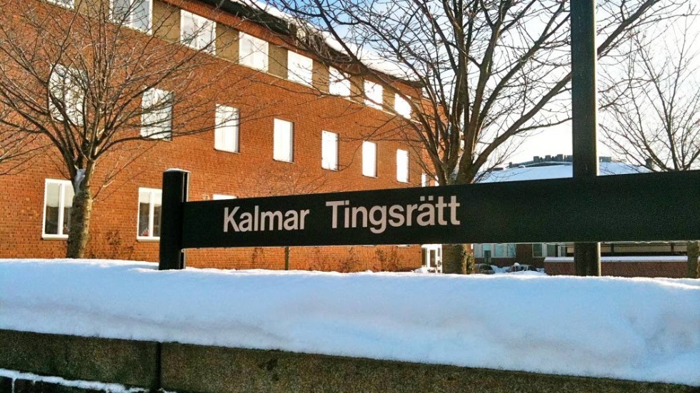 Det var här på tingsrätten i Kalmar som mannen stoppades på onsdagsmorgonen vid 08.30.