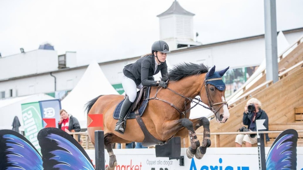 Evelina Siverholm deltog i Falsterbo Horseshow för andra gången. Första gången var 2017.