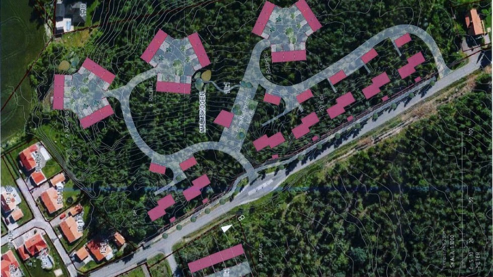 Riksbyggens planer vid Hägerhällsvägen i Tallboda består av både radhus och flerfamiljshus.