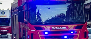 Husvagn totalförstörd i brand