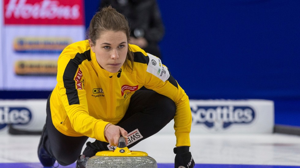 Det börjar lukta semifinal för lag Anna Hasselborg. Arkivbild.