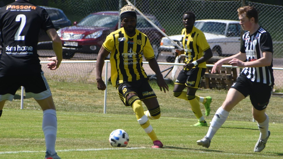 Ibrahim Doumbia gjorde en riktigt bra match för Gullringen.