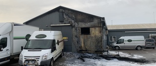 Brand i second hand-butik i Visby – Polisen: "Vi misstänker att branden är anlagd"