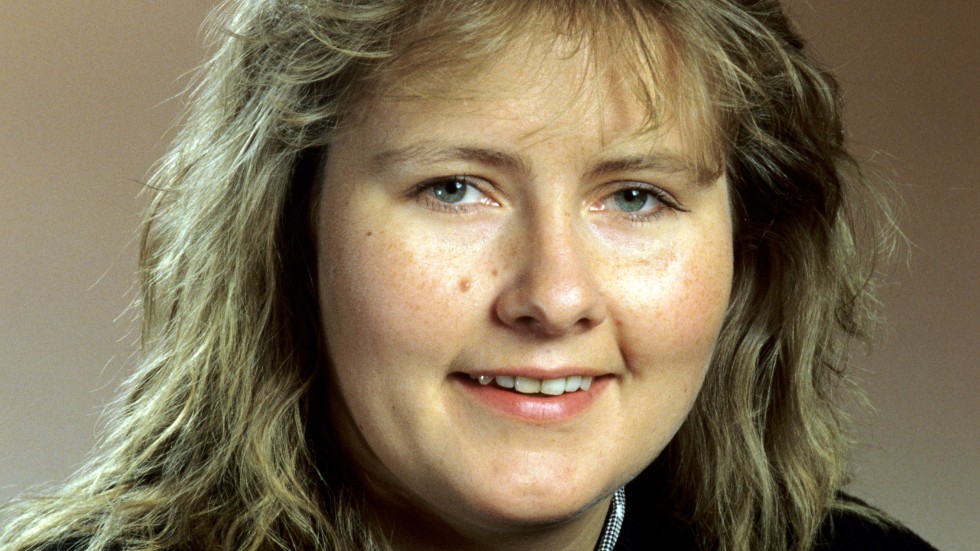 Erna Solberg fotograferad året då hon blev invald i det norska parlamentet stortinget, 1989.