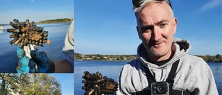 Paul "Magnet man" D'arcy fiskade upp 150 skarpladdade kulor i Strängnäs: "Jag ringde polisen direkt"