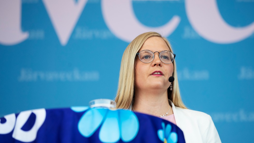 Julia Kronlid, andre vice partiordförande för Sverigedemokraterna. Arkivbild.