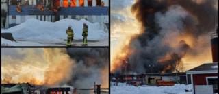 Stor brand i industribyggnad: "En tragedi" ■ 200 fordon förstörda  ■ Se filmklipp