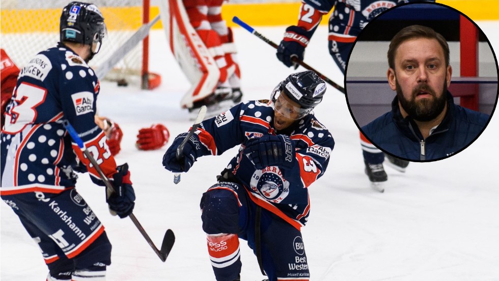 Thomas Engman tycker att Vimmerby Hockey är favoriter inför åttondelsfinalen.