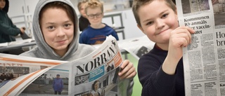 Häftiga upptäckter i dagstidningens värld – elvaåringarna har full koll: ”Man lär sig en massa saker”