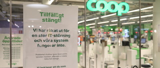 Många Coopbutiker i Västerbotten håller fortsatt stängt: ”Kontanter löser inte problemet”