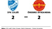IFK Luleå fixade en poäng mot Örebro Syrianska