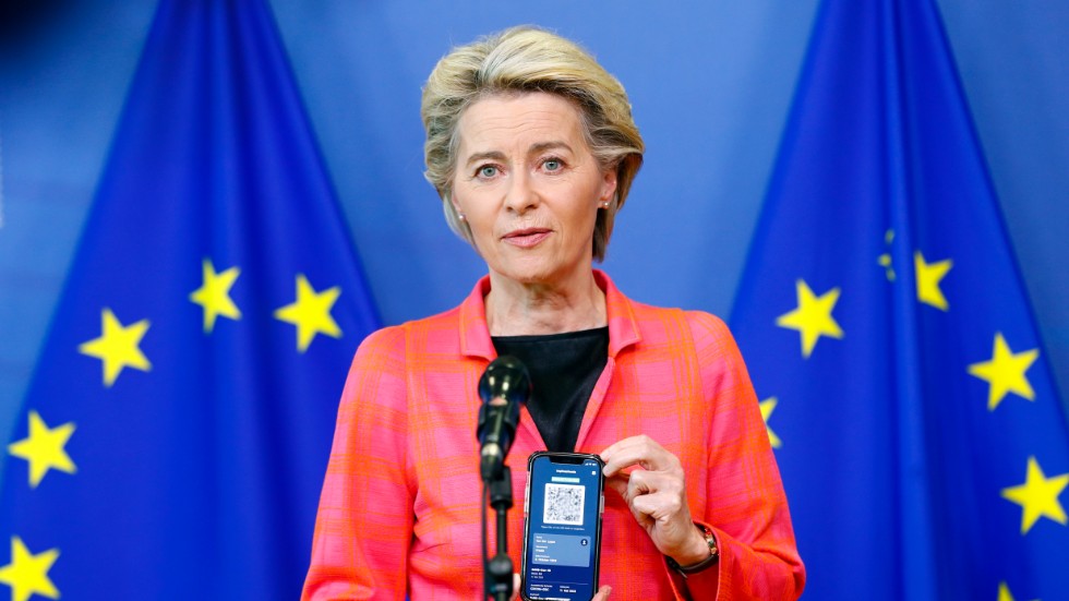 EU-kommissionens ordförande Ursula von der Leyen har tidigare pratat om ett "Europa som är moget den digitala tidsåldern" när det kommer till DSA och DMA-lagarna. Arkivbild.